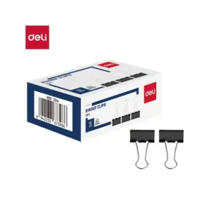Deli Stationery Deli Effortless Binder Clip 25mm Pack of 6 Z64