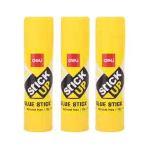 Deli Stationery Deli Glue Stick PVP 15g Extra Strong Adhesive Pack of 3 EA20110