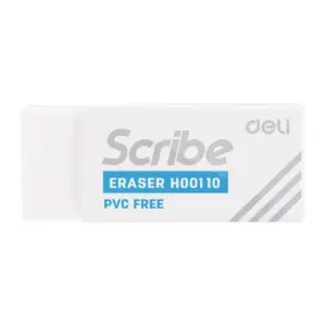 Deli Stationery Deli Eraser PVC Free White 40 x17x12mm Pack of 6 EH00110