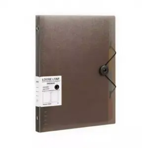 Deli Stationery Deli Loose-Leaf Notebook A5, Stylish Design, Grey/Transparent EHA5-3
