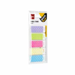 Deli Stationery Deli Index Tabs 30 Sheets, Cartoon Dog, Bear & Pattern Designs, Pack of 5 EA64002