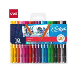 Deli Stationery Deli Felt Pen 18 colors C169-18