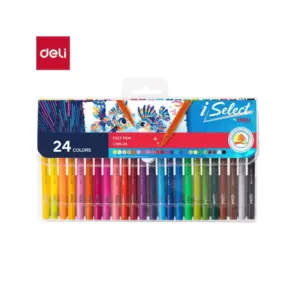 Deli Stationery Deli Felt Pen 24 colors C169-24