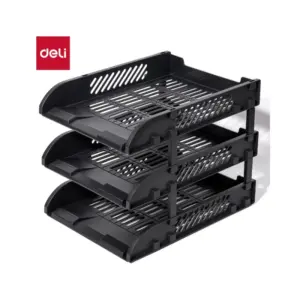 Deli Stationery Deli Mesh File Tray 3-Tier 325mm*241mm*255mm
