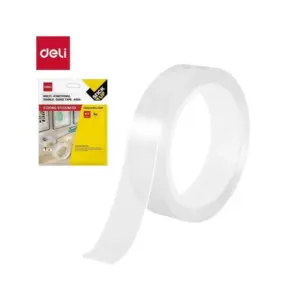 Deli Stationery Deli Multifunctional Transparent Nanotape 1mm x 24mm x 3m A504