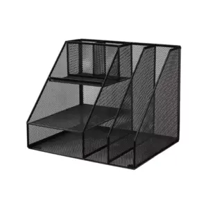Deli Stationery Deli Mesh Magazine Container 270mm Black E79075