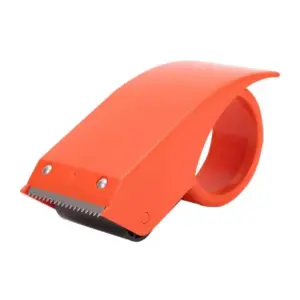 Deli Stationery Deli Packing Tape Dispenser 60mm x 200Y, Steel Body, Black E801