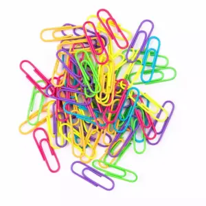 Deli Stationery Deli Paper Clips 29mm, Assorted Colours, Pack of 200 E0053