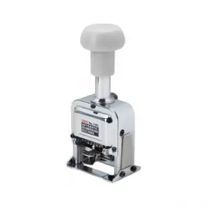 Deli Stationery Deli Numbering Machine 6 Digits, Stainless Steel E7506