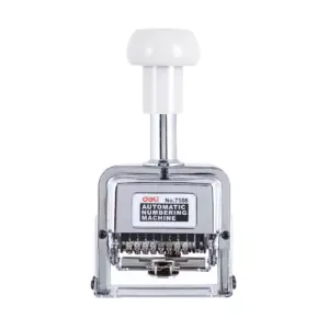 Deli Stationery Deli Numbering Machine 8 Digits, Stainless Steel E7508