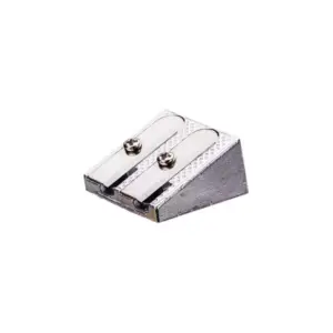 Deli Stationery Deli Pencil Sharpener 2 Hole 8mm-12mm E39762 (Pack of 3)