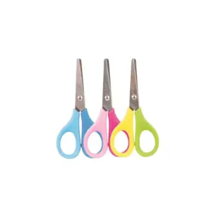 Deli Stationery Deli School Scissors 115mm Blunt Tip for Safe use, Produced for Smooth Scissoring, Strong Rivet for Durability ED60100