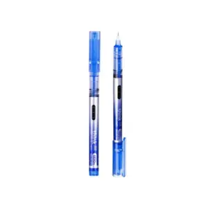 Deli Stationery Deli Roller Pen Needle Tip 0.5mm, Blue, Pack of 12 EQ300-BL