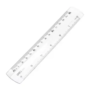 Deli Stationery Deli Ruler Straight Edge Transparent 15cm 3pcs EG00112