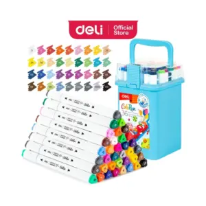 Deli Stationery Deli Sketch Marker Dual tips: bullet tip 1mm, chisel tip 5mm C187-36