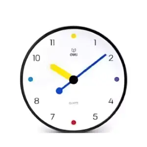 Deli Stationery Deli Wall Clock 28.5cm, Modern & Minimalist Design, White LE404