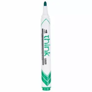 Deli Stationery Deli Whiteborad Marker Bullet 2.0mm Green Japanese Acrylic Tips, Wipe-able Ink on Non-absorbent Surfaces, Non-toxic Material EU00150