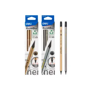 Deli Stationery Deli Wood Free Pencil C018-HB (Pack of 12)