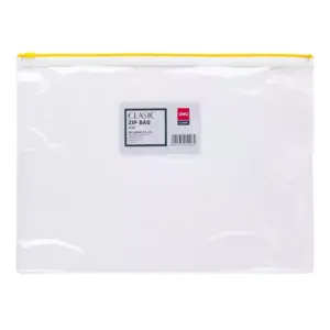 Deli Stationery Deli Zip Bag A4, Mesh Fabric, Assorted Colors, Multipurpose Storage E5526