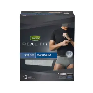 Depend Silhouette Real Fit Underwear for Man S/M 10 (Pack of 6)