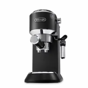 Delonghi De'Longhi Dedica Style Manual Barista Pump Espresso Coffee Machine , Cappuccino, Latte Macchiato, Espresso Coffee Maker Milk Frother, Black EC685.BK