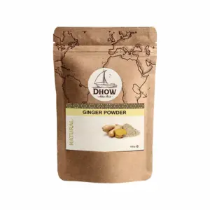 Dhow Nature Foods Dhow Organic Natural Ginger 100g Powder, No Sulphates