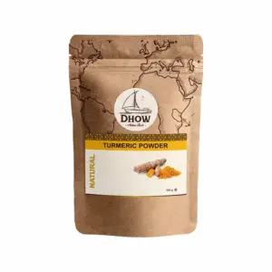 Dhow Nature Foods Dhow Organic Natural Turmeric 100g Powder, No Sulphates