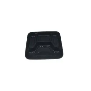 Eagle6 Disposable Portion Container Rectangle 4 Black Base (Pack of 50pcs x 3 Packs)