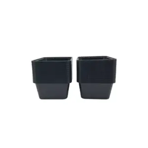 Eagle6 Disposable PP Container 1500ml Black (Pack of 50pcs x 3 Packs)