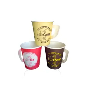 Eagle6 Disposable Tea Cup With Handle (Pack of  50pcs x 20 Packs)