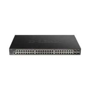 D-Link 52-Port 10-Gigabit Smart Managed PoE Switch 370W PoE Budget (RACK) DGS-1250-52XMP