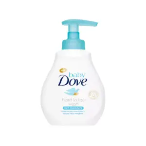 Dove Baby Body Wash Rich Moisture Head to Toe Wash 200ml (Pack of 3pcs)