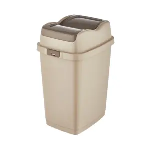 Nadstar Dunya Dustbin Easy 50L Plastic Swing 09715 Multi Color