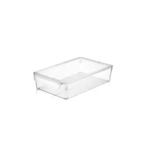Nadstar Dunya Fridge Organizer 200x325x70MM No Lid BPA Free Ultra Clear 07441 Slight Damage