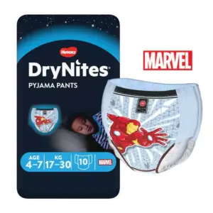 Huggies DryNites Pyjama Pants Boy 4-7 Years 17-30kg 10pcs (Pack of 3)
