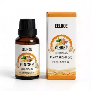 Faith Eelhoe Natural Pure Ginger Slimming Essential Oil - 30ml Fat Burn and Thin Leg Massage Oil, Promotes Lymphatic Drainage and Metabolism, Ideal for Full Body Slimming Massage.
