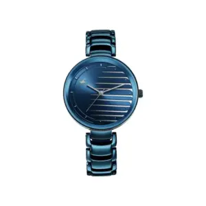 Titan Watch Fastrack Style Up Quartz Analog Blue Dial Watch for Women with Blue Metal Strap 6216QM02
