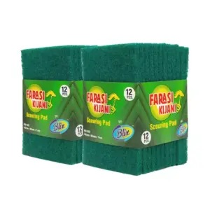 Sterling Farasi Kijani Scouring Pads – Pack of 12 Cleaning Scrub Pads for Kitchen & Household Use
