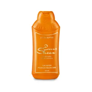 Queen Elisabeth EverSheen Cocoa Butter Lotion - 500ml Moisturizes Dry Skin, Soothes, Prevents Stretch Marks, Made with Pure Cocoa Butter for 24-Hour Hydration (Pack Of 3Pcs).