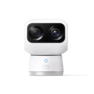 Eufy Security Indoor Cam with Dual Cameras, 4K UHD, 8x Zoom, 360° Pan & Tilt, Night Vision, WiFi S350