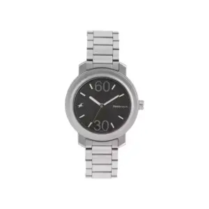 Titan Watch Fastrack Summer Fashion Quartz Analog Black Dial Watch for Men with Stainless Steel Strap 3222SM02