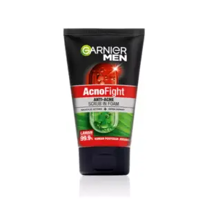 Garnier Men AcnoFight Anti Acne Scrub in Foam Cleanser 100ml (Pack of 12pcs)
