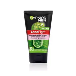 Garnier Men AcnoFight Anti Acne Imperfections Wasabi Brightening Foam Facial Cleanser 100ml (Pack of 12pcs)