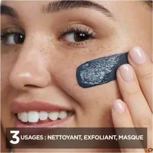 Garnier Pure Active Charcoal 3 in 1 Face Wash Scrub Mask 150ml 3600541921122