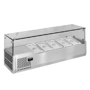 Hotel Appliances Generic Commercial Bain Marie Table Top for Fruits/Salad 5 Cold Pots