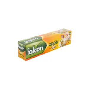 Falcon Plastic Zipper Bags 30'S Bag, Bio Degradable 30x40cm (Pack of 24)