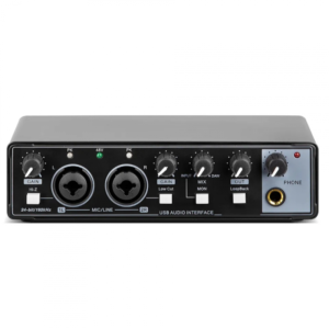 Faith Professional USB External Audio Interface Recording Live Dubbing Equipment for Singing, Guitar, Audiobook, Sound Card GAX-MD22