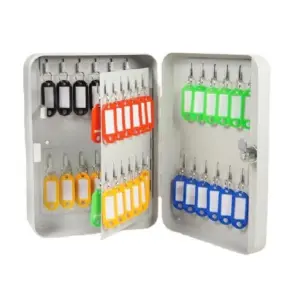 Foska Key Box Holder with Key Lock 60 Keys Aluminium (Keychain Not Included) JZ3009