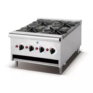 Hotel Appliances Generic Commercial High Pressure Gas Stove with Stand 4 Burner