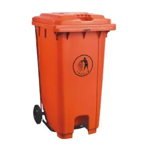 Generic Dustbin 120L with Two Wheels And Metal Pedal Bin120L